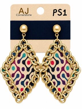 Psychedelic Swing Earrings (multiple designs available)
